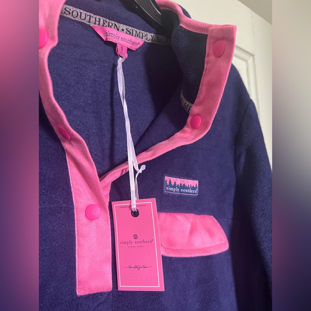 Simply Southern 1/4 Quarter Button Up Pullover with Pockets